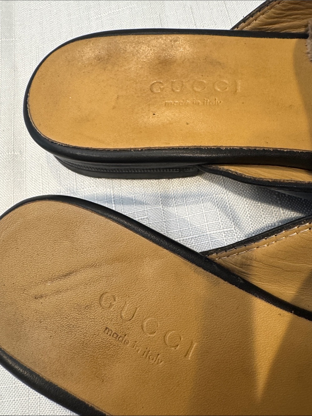 Authentic Gucci Black Leather Horsebit Slip-On Mules - Picture 8 of 11